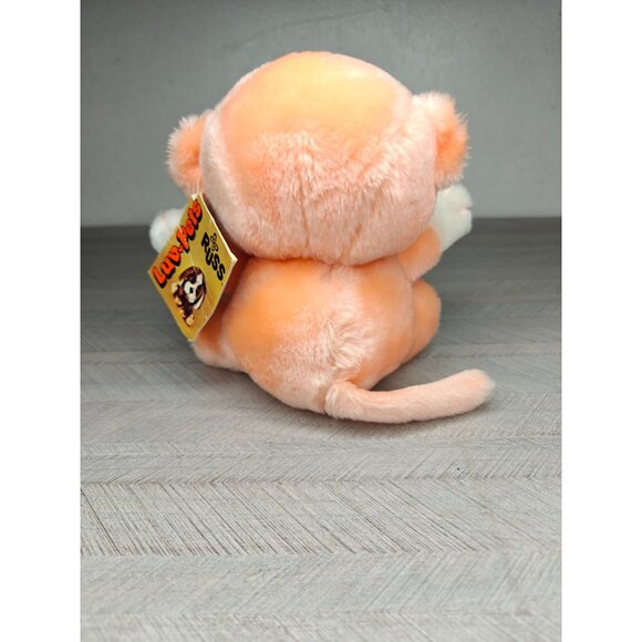Vintage Russ Berrie Luv-Pet Mookey Plush Monkey Peach White 8" NEW With Tags - Picture 8 of 9